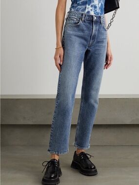 AGOLDE + NET SUSTAIN Rowen Mid-Rise Straight-Leg Jeans A9060-1413 Size 26